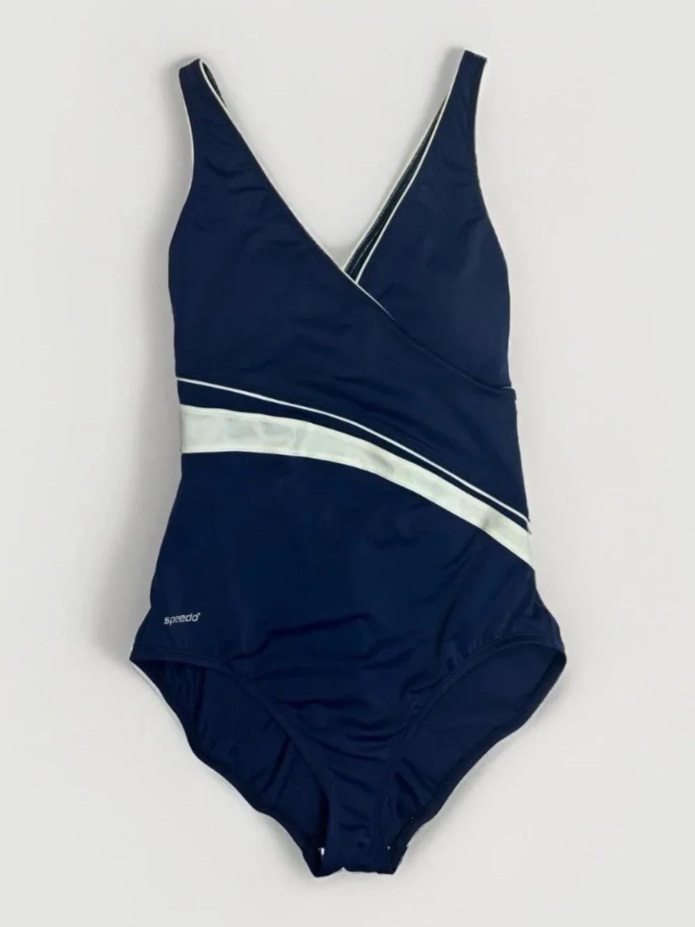 NWT Speedo PowerFlex Ultraback One Piece Swimsuit Size 14 Colorblock 75466